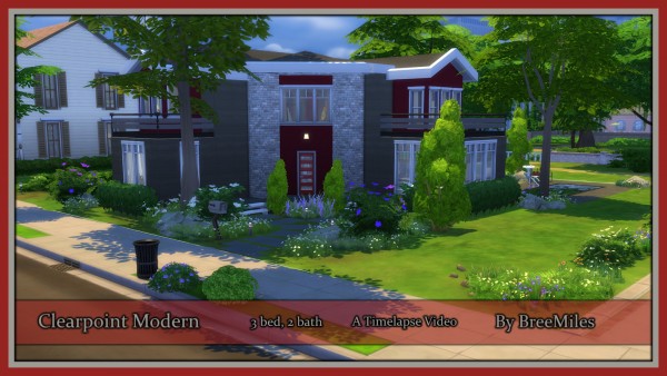  Bree`s Sims Stuff: Clearpoint Modern house