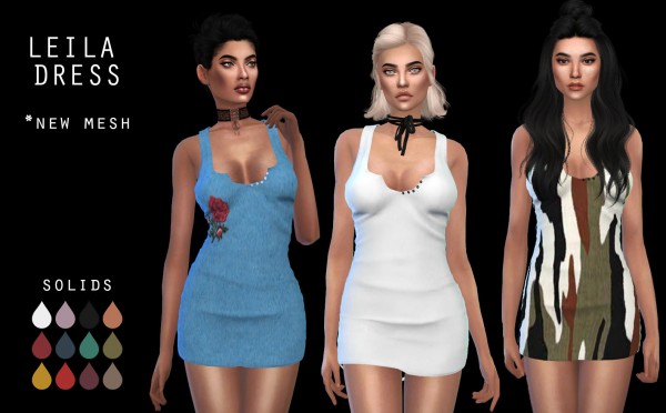 Leo 4 Sims: Leila Dress • Sims 4 Downloads