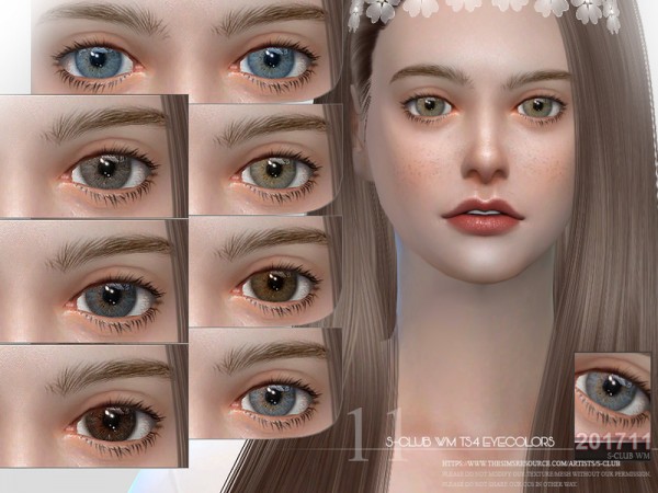  The Sims Resource: Eyecolors 201711 by S Club