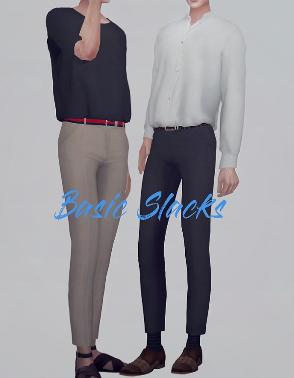  kk sims: Basic slacks for him