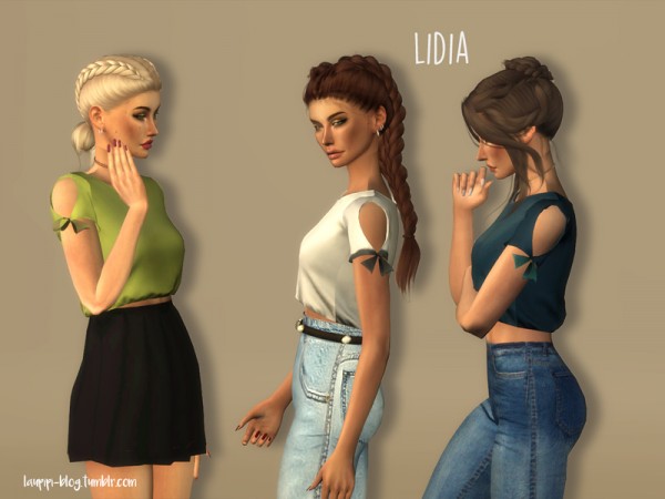  The Sims Resource: Lidia t shirt by Laupipi