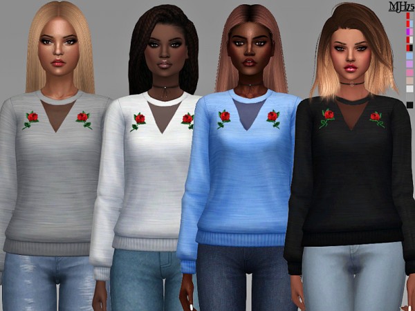  The Sims Resource: Primarks Rose Sweaters by Margeh 75