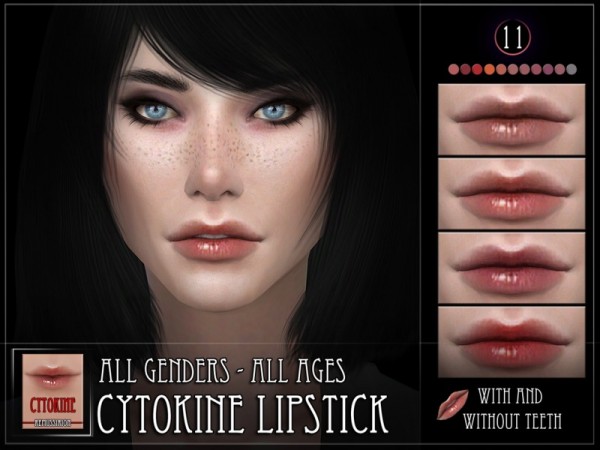  The Sims Resource: Cytokine Lipstick by Remus Sirion