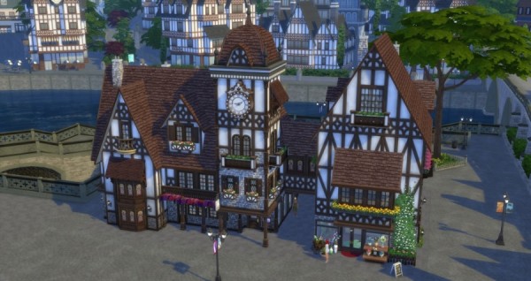 Sims Artists: Place de lHorloge: shops