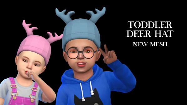  Leo 4 Sims: Toddler Deer Hat