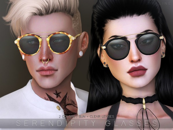  The Sims Resource: Serendipity Glasses by Pralinesims