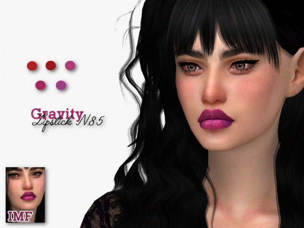  The Sims Resource: Gravity Lipstick N.85 by IzzieMcFire