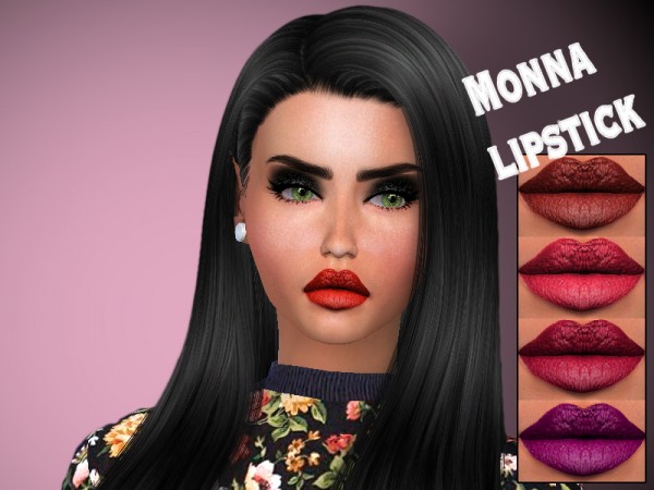  The Sims Resource: Monna lipstick by Sharareh