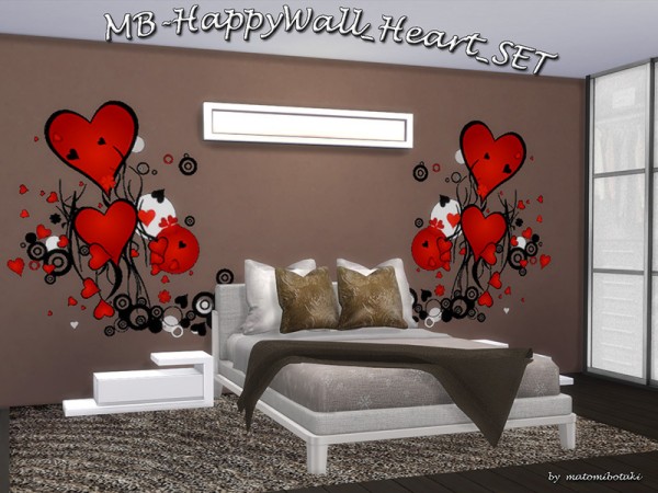  The Sims Resource: Happy Wall Heart by matomibotaki