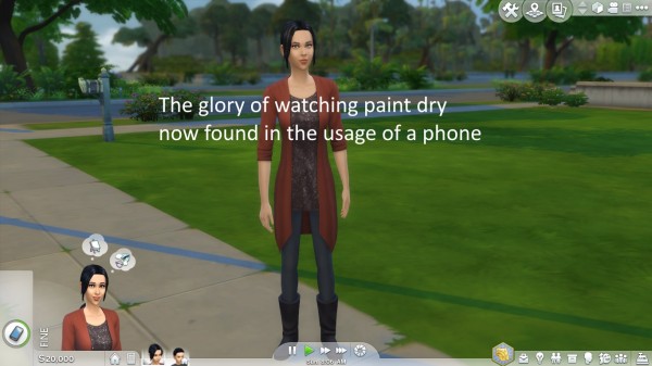  Mod The Sims: Phone Animation Replaced with Listening Animation by Triplis