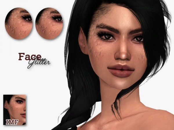  The Sims Resource: Face Glitter by IzzieMcFire