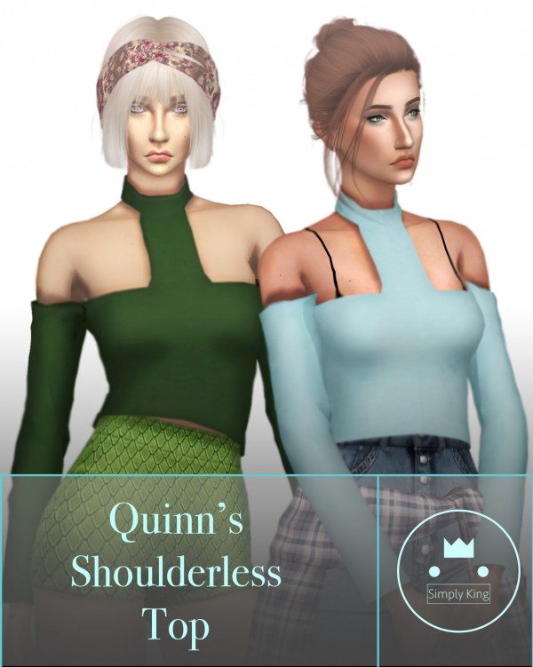 Simply King: Quinns Shoulderless Top