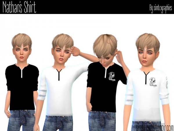  The Sims Resource: Nathans Shirt by simtographies