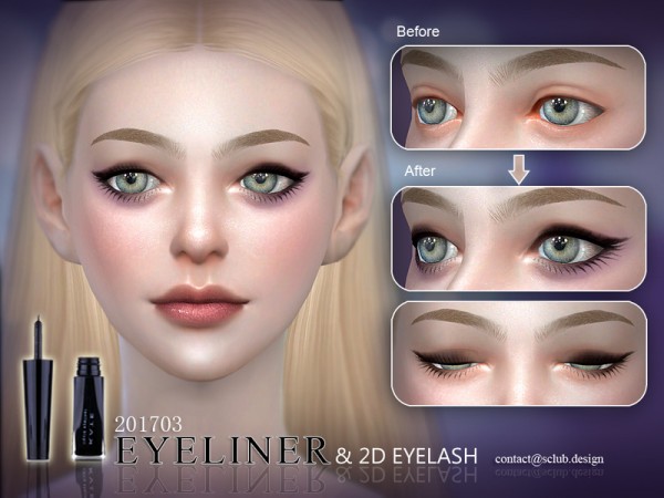  The Sims Resource: Eyeliner 201703 by S Club