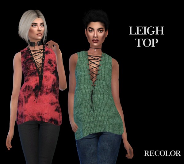  Leo 4 Sims: Leigh top recolored