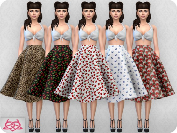  The Sims Resource: Vintage Basic skirt 2 recolor 5 by Colores Urbanos