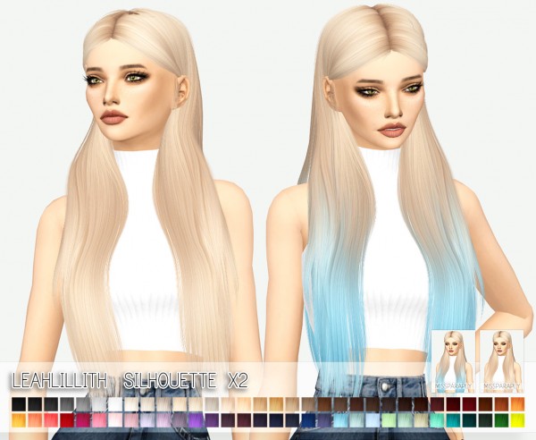  Miss Paraply: LeahLillith`s Silhouette hairstyle retextured