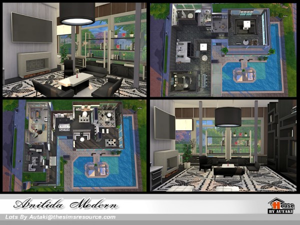  The Sims Resource: Anutida Modern house by Autaki