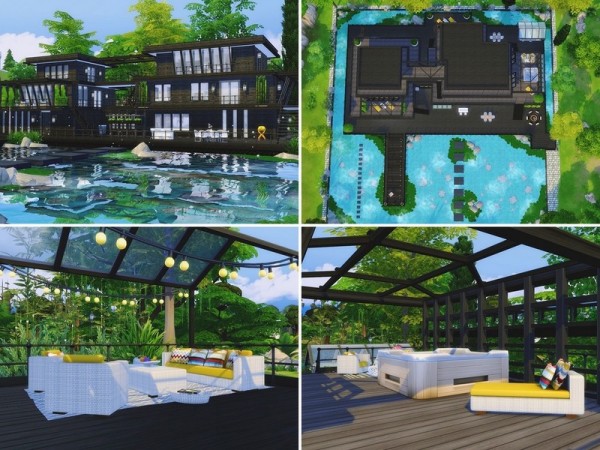  The Sims Resource: Modern Lake House by MychQQQ