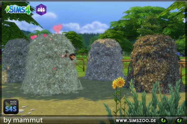 Blackys Sims 4 Zoo: Hay Stack by mammut