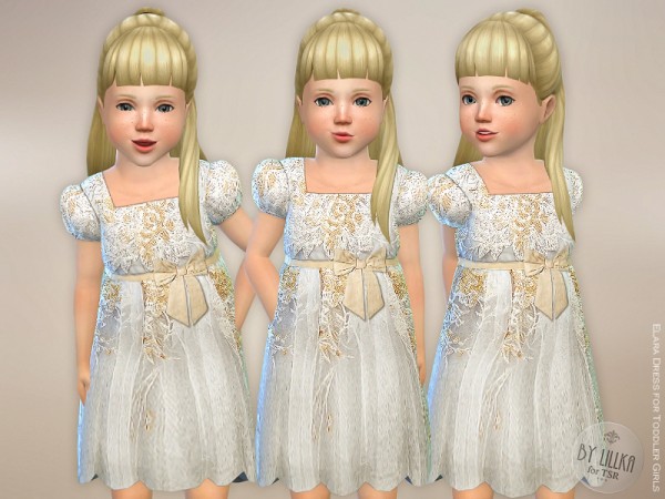  The Sims Resource: Elara Dress for Toddlers by lillka
