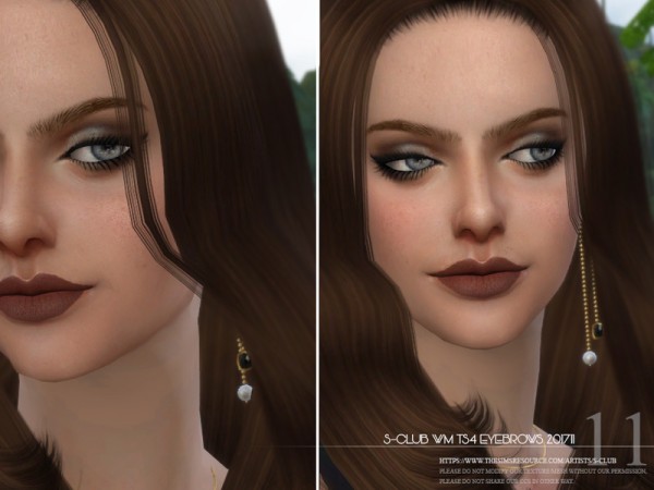  The Sims Resource: Eyebrows F 201711 by S Club