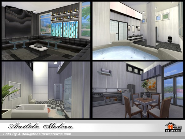  The Sims Resource: Anutida Modern house by Autaki