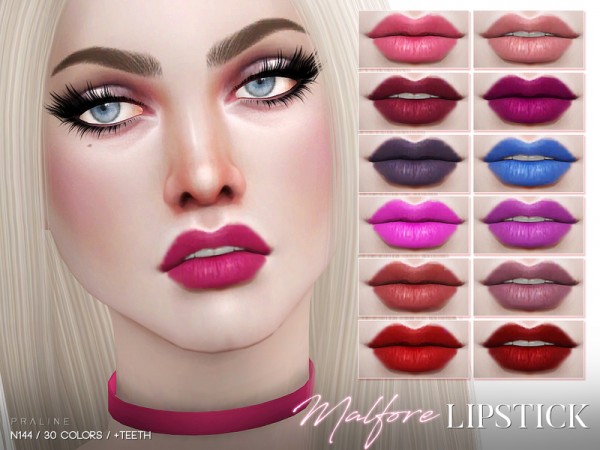  The Sims Resource: Malfore Lipstick N144 by Pralinesims