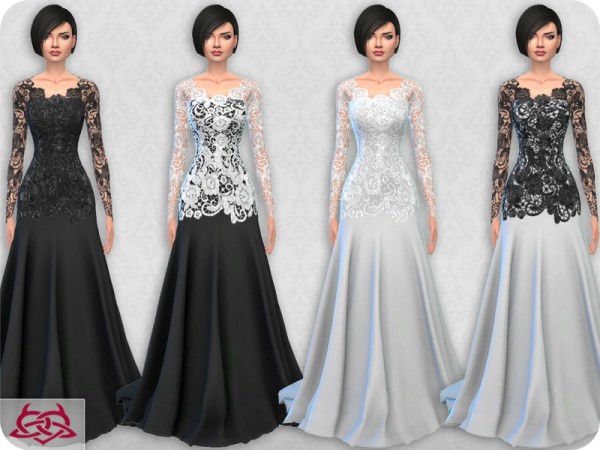  The Sims Resource: Wedding Dress 10 by Colores Urbanos