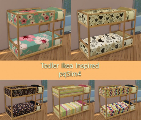 PQSims4: Todler Ikea Inspired bed