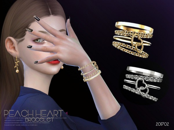  The Sims Resource: Bracelet 201702 by S Club