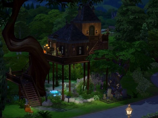  The Sims Resource: Witchs Tree House by galadrijella