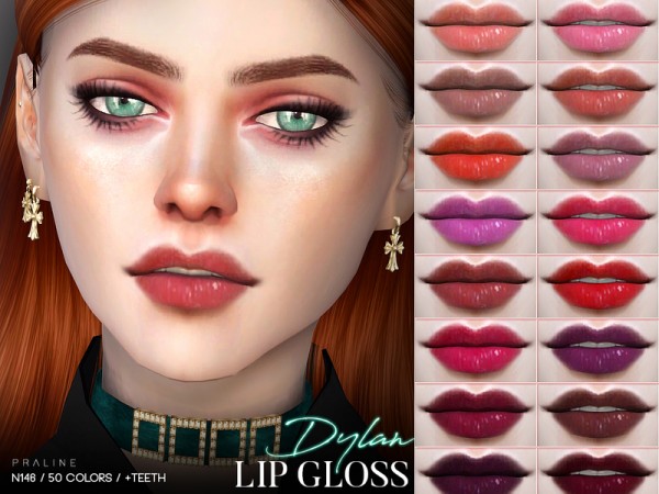  The Sims Resource: Dylan Lip Gloss N146 by Pralinesims