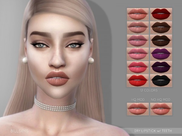  The Sims Resource: Dry Lipstick with Teeth by Bill Sims