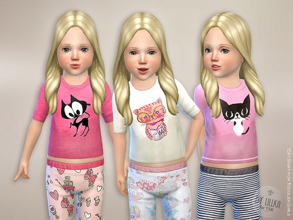  The Sims Resource: Cat Shirt by lillka
