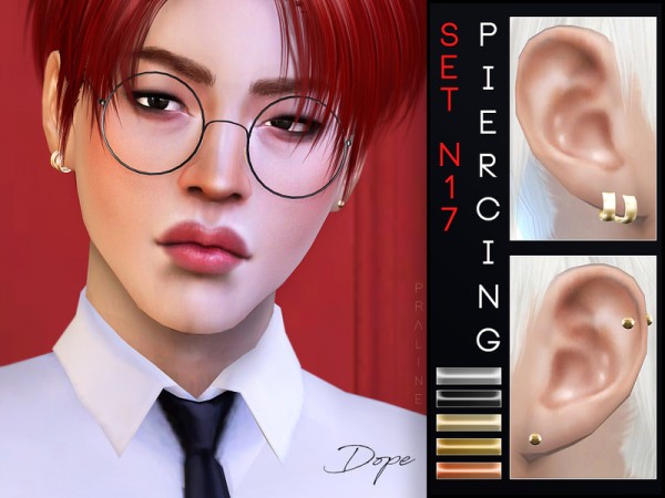  The Sims Resource: Piercing Set N17 by Pralinesims