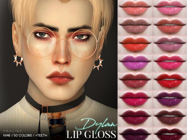  The Sims Resource: Dylan Lip Gloss N146 by Pralinesims