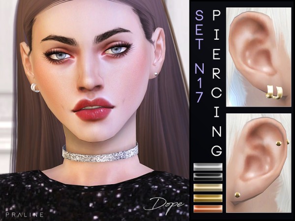  The Sims Resource: Piercing Set N17 by Pralinesims