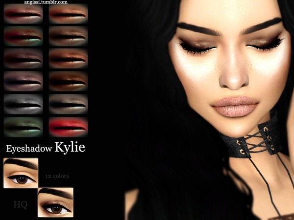  The Sims Resource: Eyeshadow   Kylie by ANGISSI