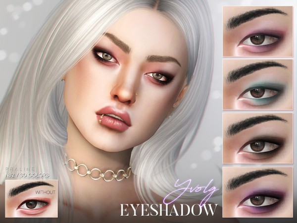  The Sims Resource: Yvolg Eyeshadow N62 by Pralinesims