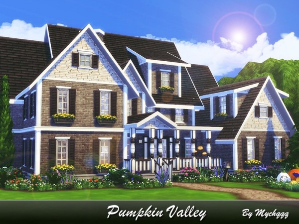  The Sims Resource: Pumpkin Valley house by MychQQQ
