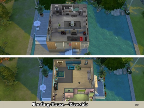  The Sims Resource: Floating House   Riverside [NO CC] by IzzieMcFire