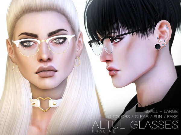  The Sims Resource: Altul Glasses by Pralinesims