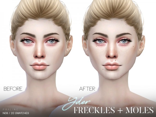  The Sims Resource: Yder Freckles and Moles N08 by Pralinesims