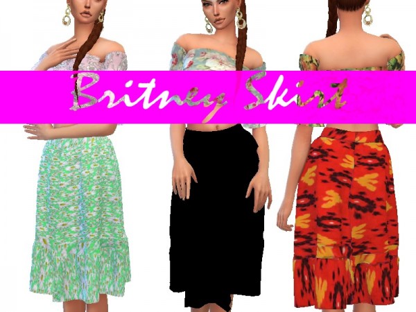  The Sims Resource: Britney skirt by Sharareh