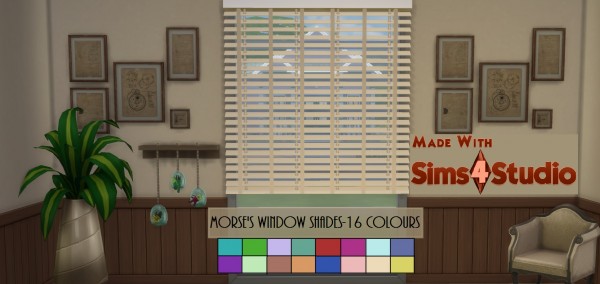  Mod The Sims: Morses Window Shades by wendy35pearly