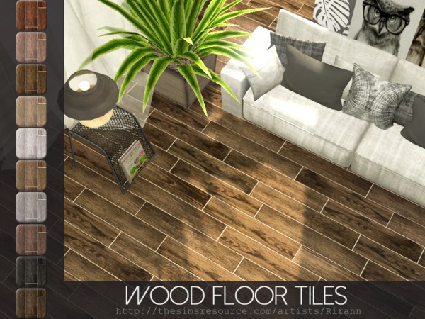  The Sims Resource: Wood Floor Tiles by Rirann