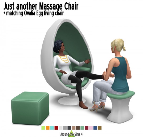  Around The Sims 4: Ovalia Egg Massage and Living Chairs