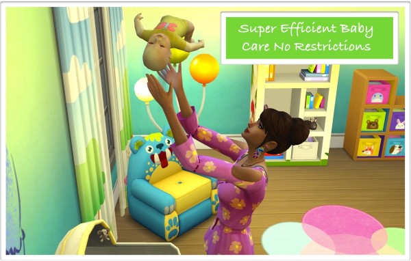  Mod The Sims: No Restrictions for Super Efficient Baby Care by zafisims