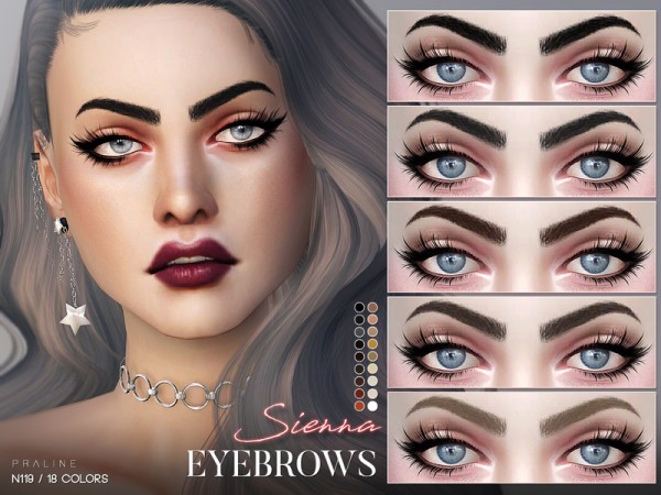  The Sims Resource: Sierra Eyebrows N119 by Pralinesims